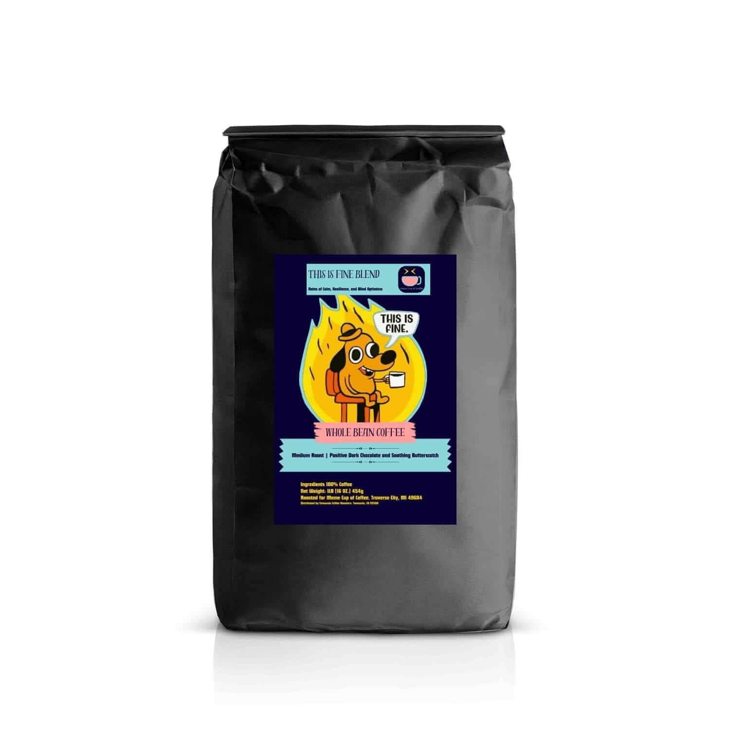 This is Fine Coffee - The Serene Sip amidst Chaos - Meme Cup of Coffee
